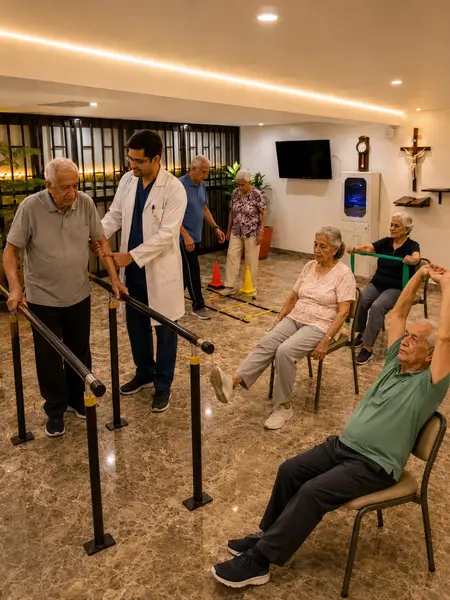 Muestra de la rehabilitación en el Hogar San Mateo